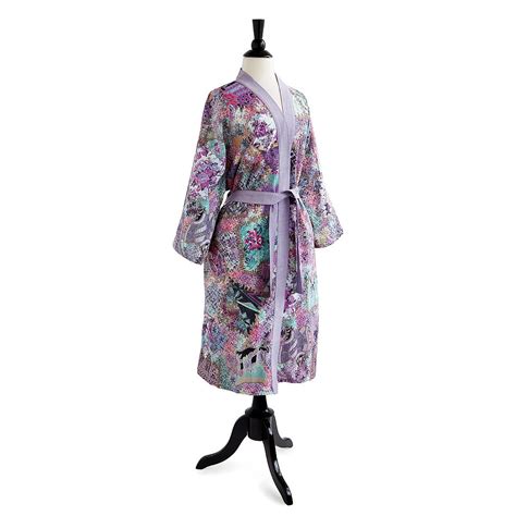 Floral Batik Kimono Robe Cotton Robe For Women Uncommongoods