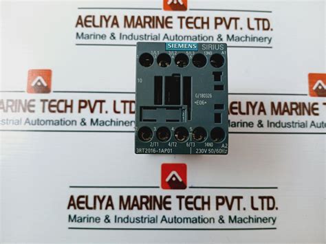 Siemens Sirius 3rt2016 1ap01 Auxiliary Contactor 600v Aeliya Marine