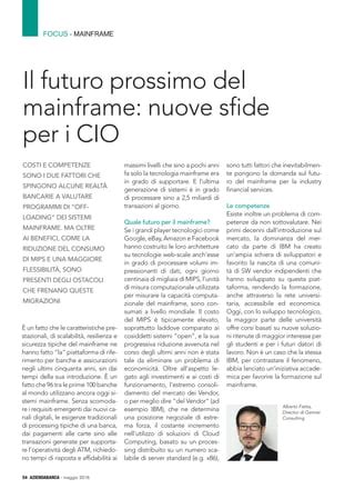 Il Futuro Prossimo Del Mainframe Nuove Sfide Per I CIO PDF