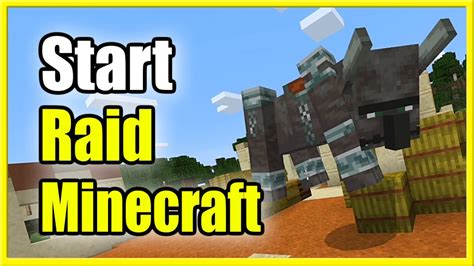 How To Start A Raid In Minecraft Best Tutorial Youtube