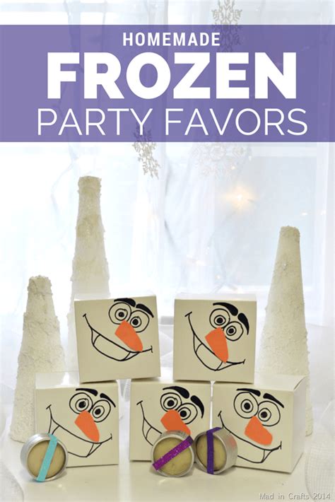 HOMEMADE FROZEN PARTY FAVORS Mad in Crafts