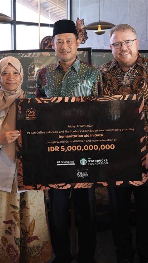 Starbucks Indonesia Donasi Rp5 Miliar Untuk Palestina Di Ultah Ke 22