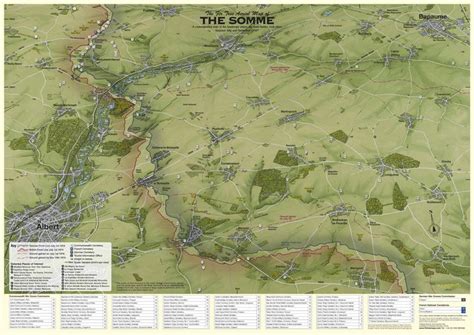 This Shows The Area Where The Battle Of The Somme Took Place In 1916 A