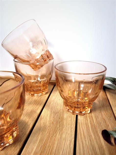 Set Verres Roses Vintage Coucou Retro