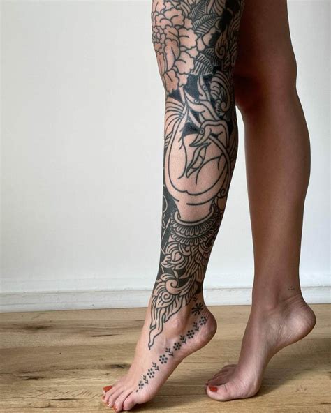 Leg Sleeve Tattoos For Women