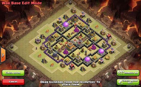 The Fates Anti 3 Stars Th8 War Base Clash Of Clans Land