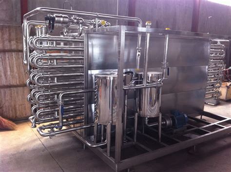 Sanitary Steam Full Automatic Flash Uht Tubular Sterilizer For PLC