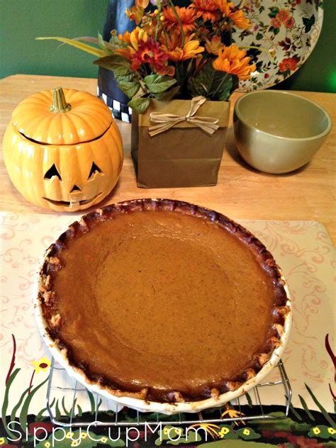 Fall Recipe Pumpkin Pie Sippy Cup Mom