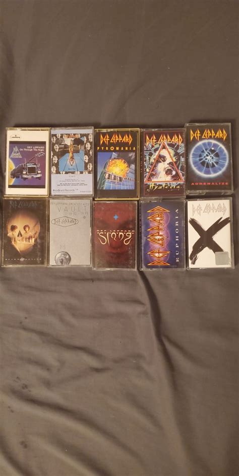 After About A Year And A Half I Finally Finished My Def Leppard Albums Cassette Collection R