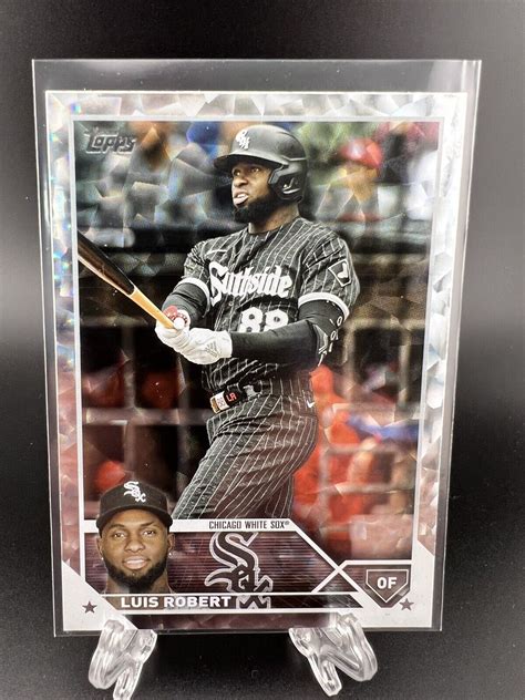 2023 Topps Series 1 LUIS ROBERT Super Box Silver Patterned Foilboard