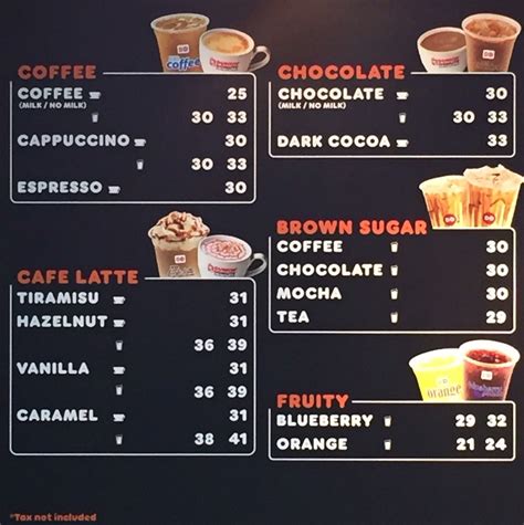daftar menu  harga dunkin donuts terbaru  lengkap