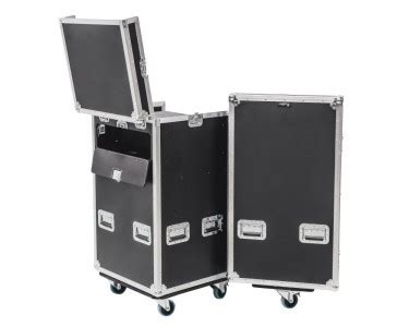 Drawer Tech Flight Case With Rack Space Hinged Lids Tourgo Event