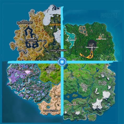 Fortnite Chapter 4 Season 4 Map (Updated) : r/FortNiteBR