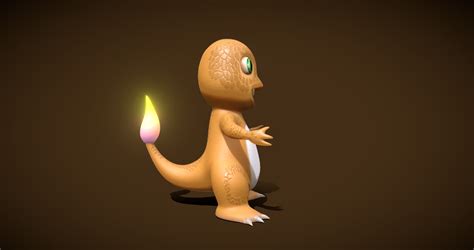 Archivo STL Pokémon Charmander OBJ Diseño imprimible en 3D para