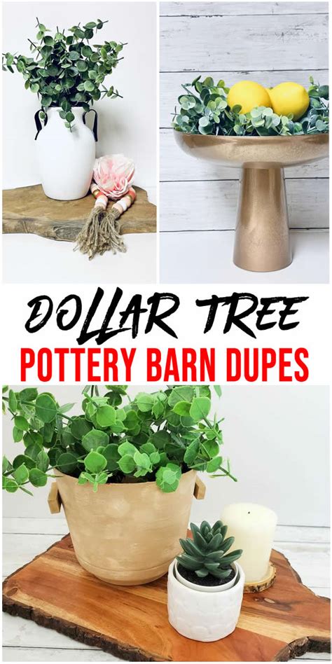 Diy Dollar Tree Farmhouse Pottery Barn Dupes Easy Dollar Store Craft