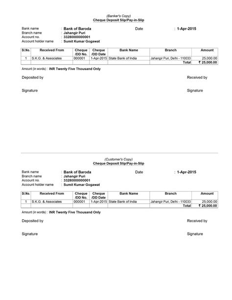 Lesson 60 How To Print Cheque Deposit Slip In Tallyerp9