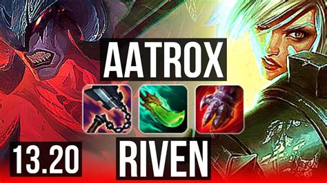 AATROX Vs RIVEN TOP 3 3M Mastery 6 1 9 1600 Games Rank 13