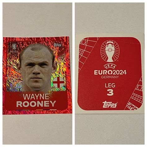 Topps Euro Wayne Rooney Leg Roter Rand Kaufen Auf Ricardo