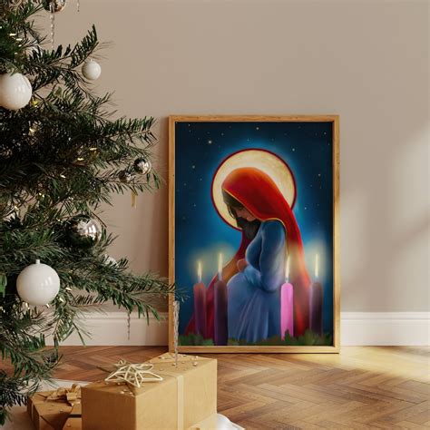 Advent Art Print Catholic Art Christmas Print Catholic T Etsy