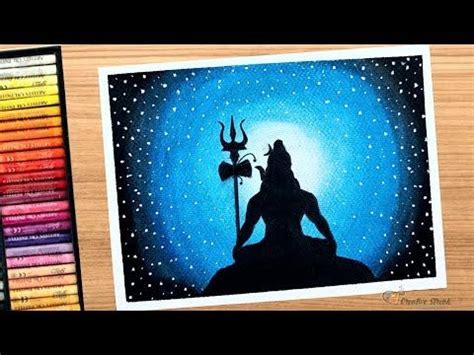 Lord Shiva Drawing Easy Mahashivratri Special Drawing Oil Pastel