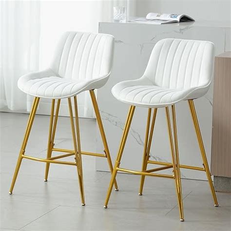 Wahson Tabouret De Bar En Velours Chaise De Bar Pied Dor Tabouret Bar