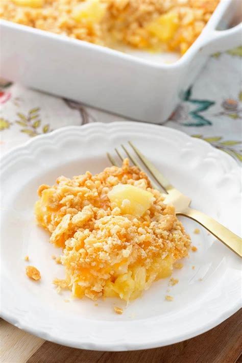 Southern Pineapple Casserole Simply Happy Foodie