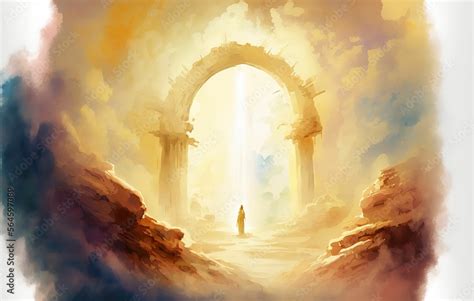 Heaven God Church Illustration Landscape Art Pathway Heaven Artwork