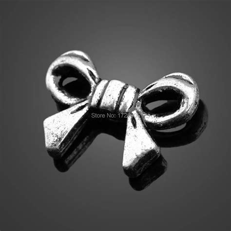 Bow Charm Pendant Bow Knot Metal Zinc Alloy Bowtie Charms Mm