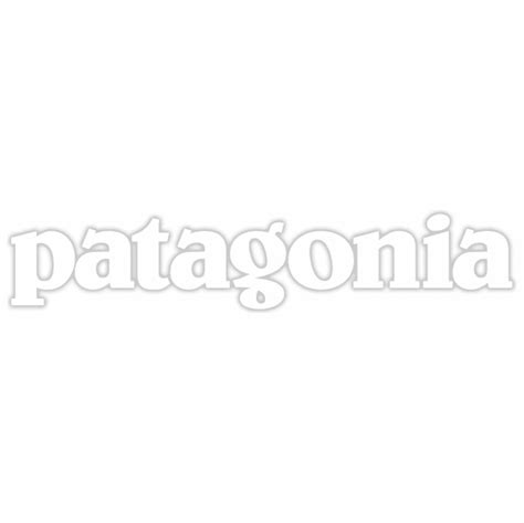 Patagonia Logo Stickers- White “Patagonia” – Slim Pickins Outfitters