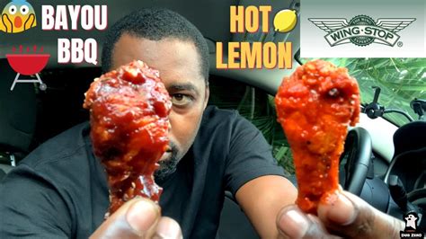 How Do Wingstop Remix Flavors Wings Taste Hot Lemon Bayou Bbq Youtube