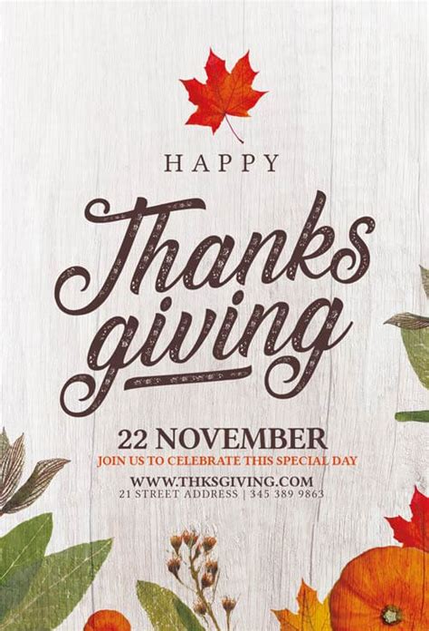 Thanksgiving Flyer Template