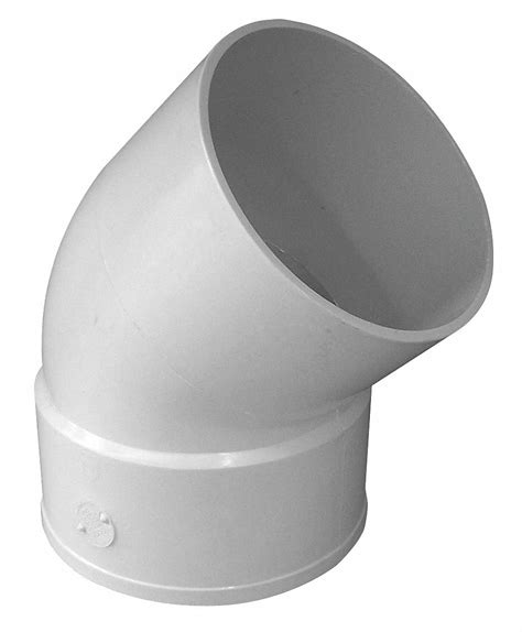 Genova Pvc Street Elbow 45 Degrees Hub X Spigot 6 In Pipe Size