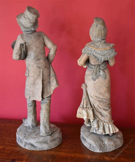 Antiques Atlas Pair Of Terracotta Figures Of Musicians