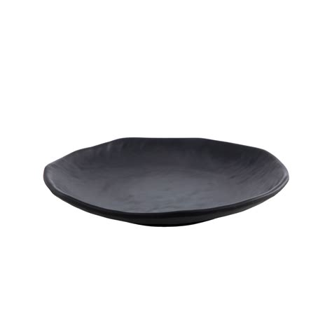 DIMPLE SMALL PLATE 18.5 cm Black – Srvw - JANTA STEEL