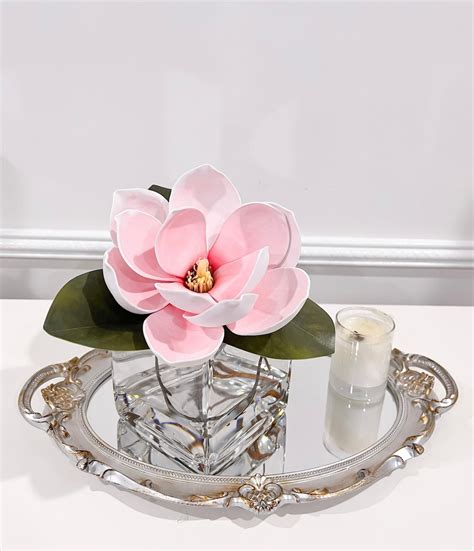 Magnolia Flower Arrangement-premium Magnolia Floral Arrangement-magnolia Centerpiece-faux REAL ...