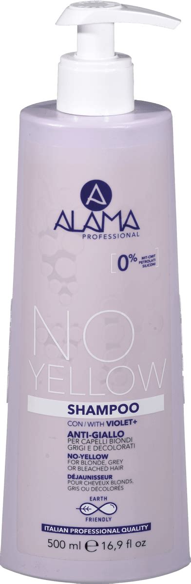 Alama Professional Shampoo No Yellow Per Capelli Biondi Grigi E