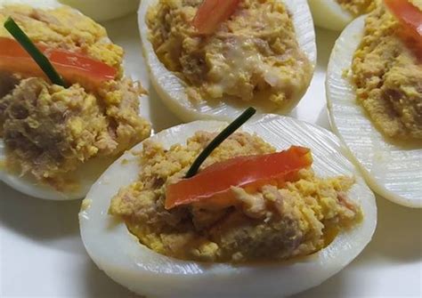 Huevos Rellenos Con Atún Receta De Graciela Martinez Ig Gramar09ok ☺💗