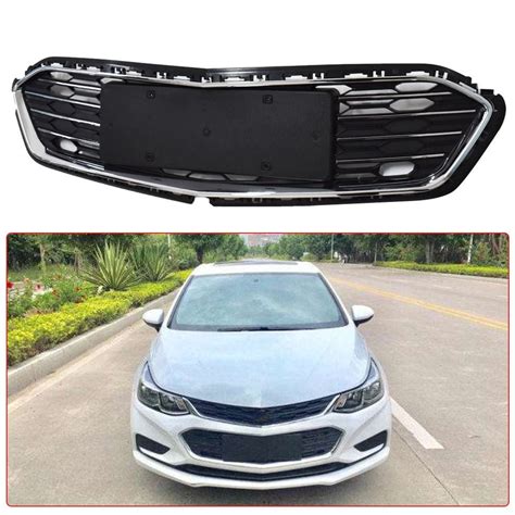 2 Pcs Front Upper Lower Bumper Grill Grille Fit For Chevrolet Cruze