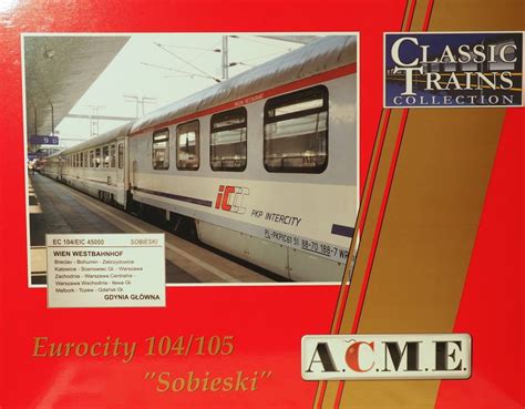 ACME 55258 H0 Zestaw wagonów EC 104 105 Sobieski PKP Intercity