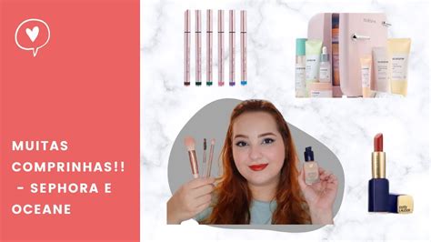 MUITAS COMPRINHAS NA SEPHORA E OCEANE SKINCARE PINCÉIS LINHA MARI