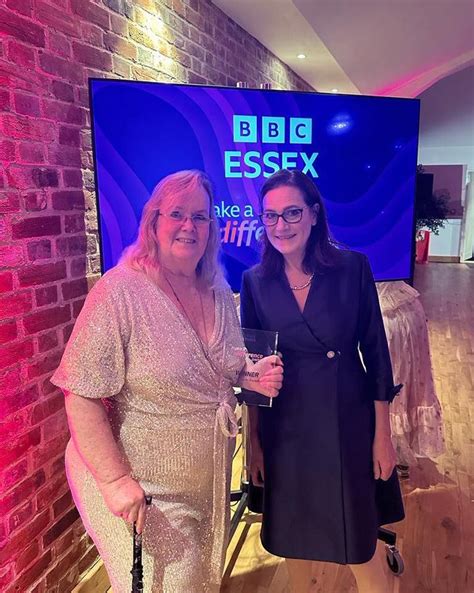 Rebecca Attend BBC Essex Make A Difference Awards Rebecca Harris