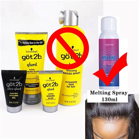 Got B Glued Lace Melting Spray For Front Lace Wigs Got B Spray For Wig