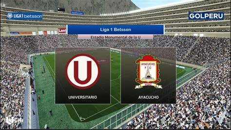 Universitario Vs Ayacucho Fc Liga 1 Clausura Fecha 9 Pes 2021 Pc