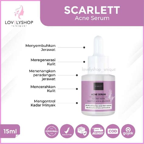 Jual Scarlett Whitening Acne Serum Penghilang Bekas Jerawat Dan