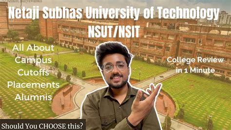 NSUT NSIT College Review In 1 Minute YouTube