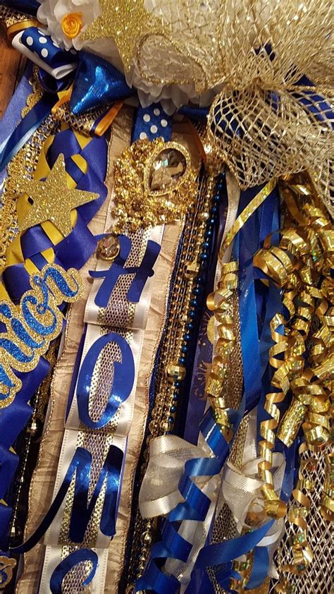 Royal blue and gold so Regal! Homecoming mums by Shelley Meyers ...