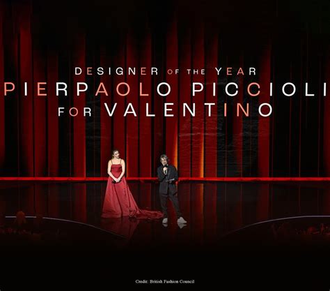 Pierpaolo Piccioli Wins The Designer Of The Year Award At The British