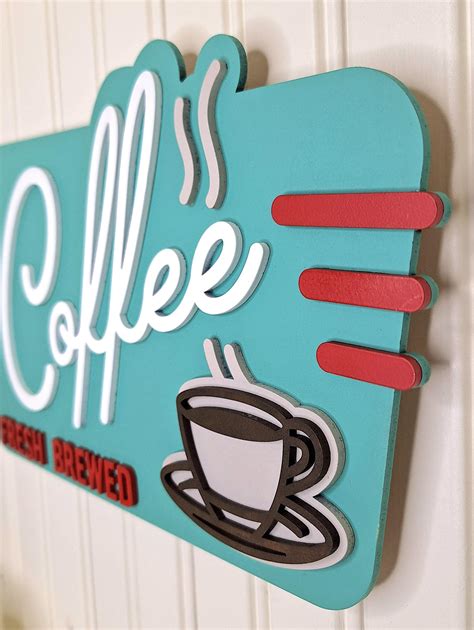 Products Mid Century Modern Retro Diner Coffee Shop Sign Mid Century