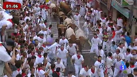 Un Toro Rezagado Protagoniza El Primer Encierro Rtve Es