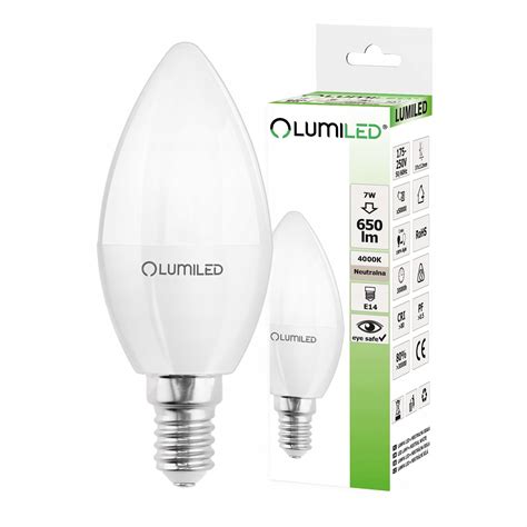 Set 6x Becuri LED Lumiled E14 7W 65W 4000K Alb Neutru EMAG Ro